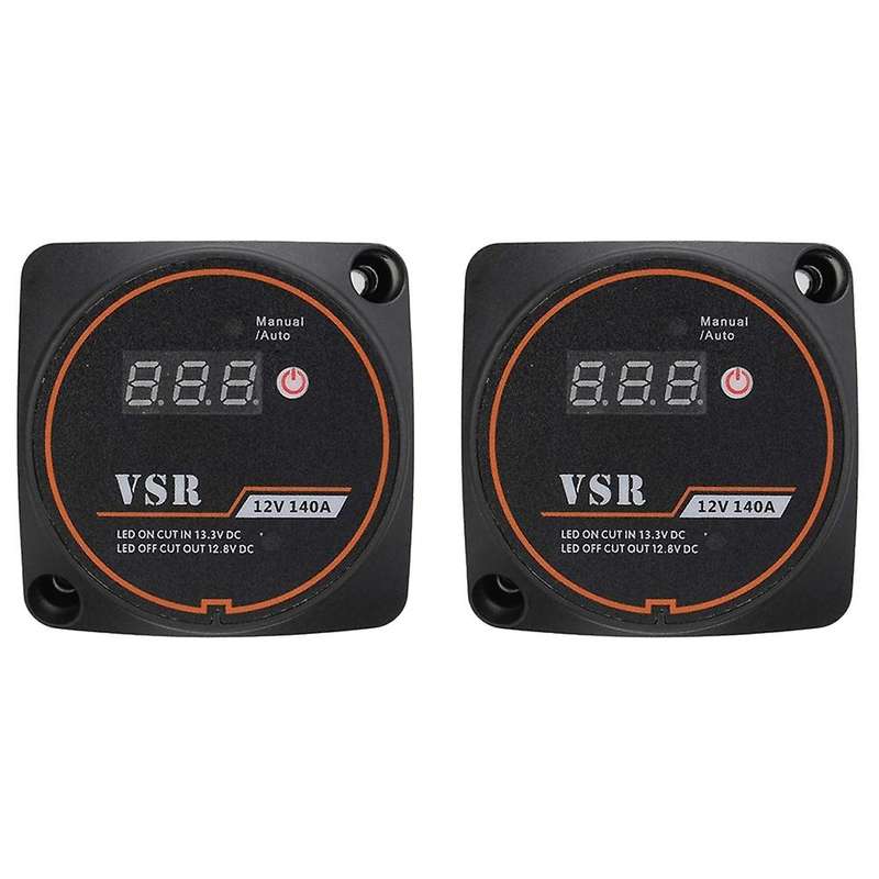 2 Set Dual Battery Lsolator 12v 140a Charge Relay for Camper Rv Yacht