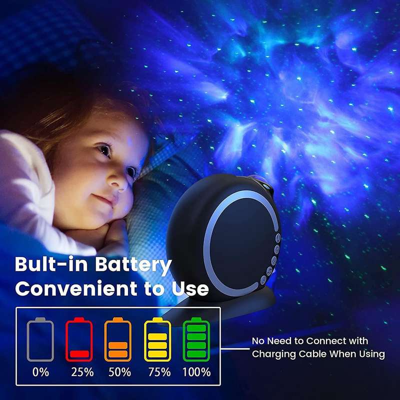 Led Light, Star Projector with Nebula, Remote Control and Bluetooth
