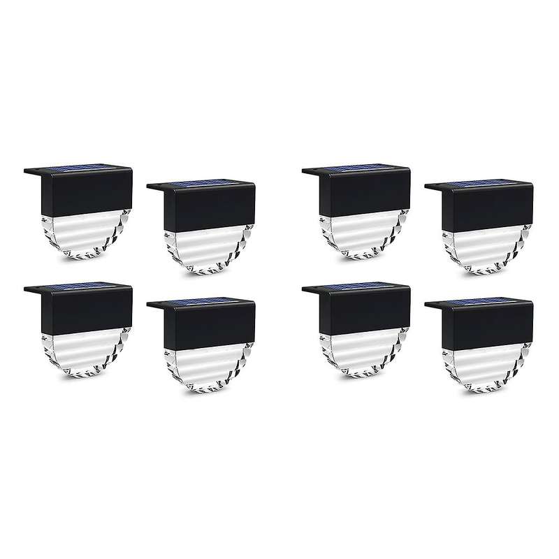 8pcs Solar Deck Lights, 10 Lumens,warm White/color Glow Lighting