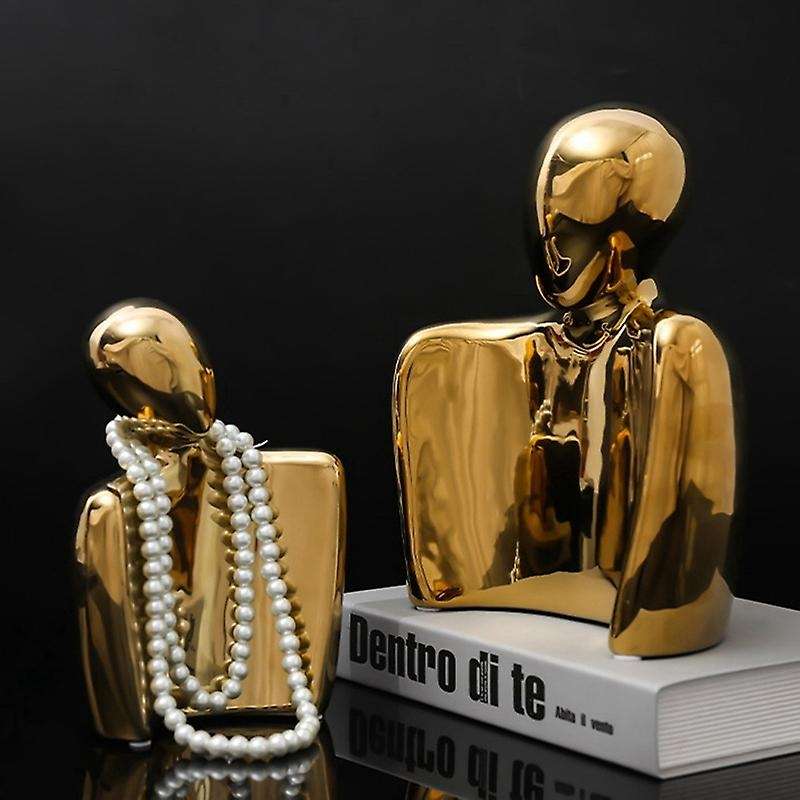 Embrace Couple Ceramic Sculpture Love Status Romantic Decoration