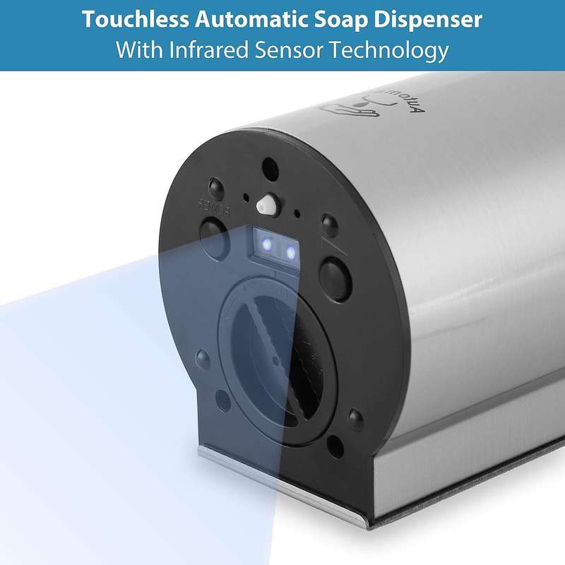 Automatic Soap Dispenser Stainless Steel Wall Mounted Touchless