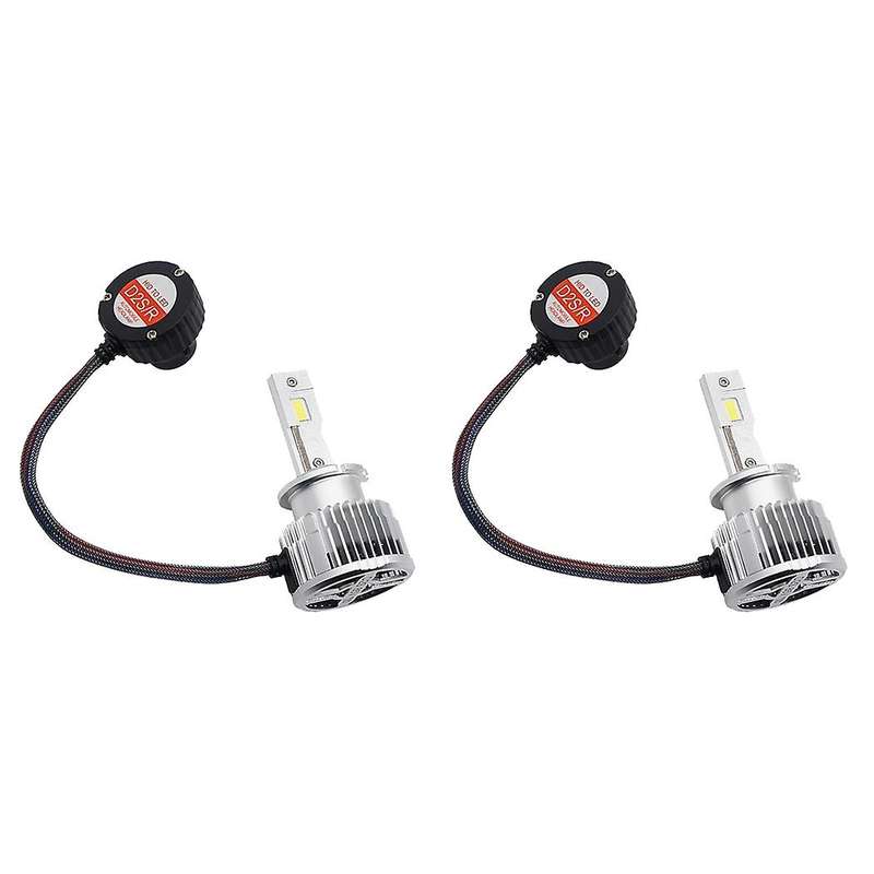 D2s Led Headlight Hid D2s/r Car Bulb Led 8000lm Csp Chip 6000k White