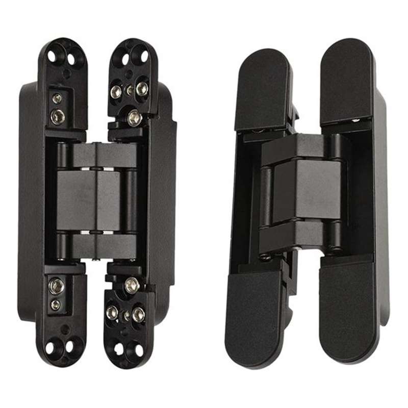 2pcs 7inch Concealed Door Hinges 3 Way Adjustable Butt Hinges
