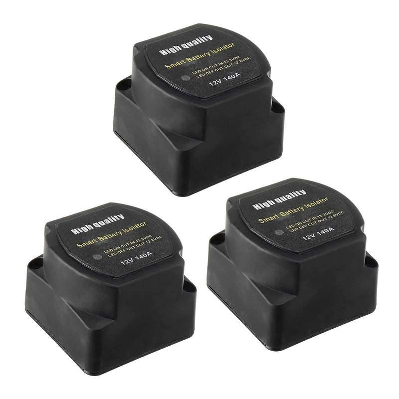 Dual Battery Smart Isolator 12v 140 Amp Relay for Car Atv Utv Boats