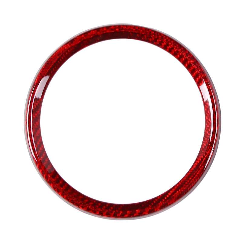 Real Carbon Fiber Car Dashboard Decoration Ring Cover Trim