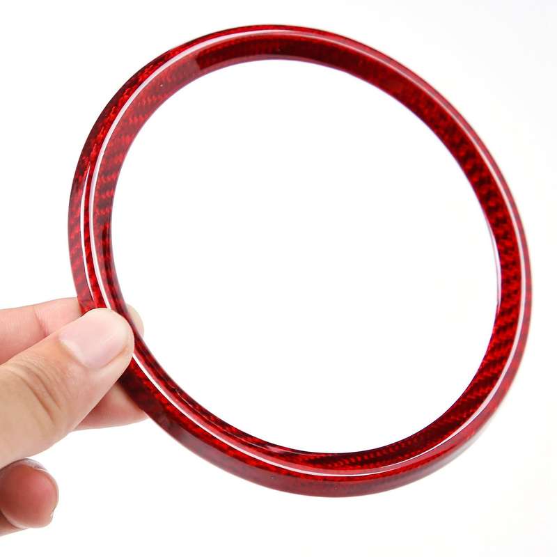 Real Carbon Fiber Car Dashboard Decoration Ring Cover Trim