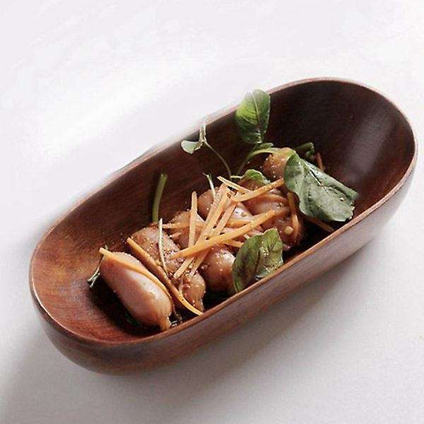 Dried Fruit Dish Solid Wood Tableware Serving Tray Desserts Snack