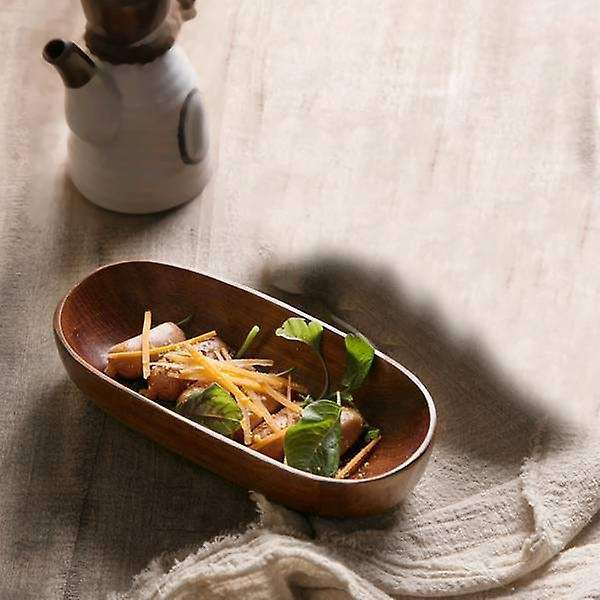 Dried Fruit Dish Solid Wood Tableware Serving Tray Desserts Snack