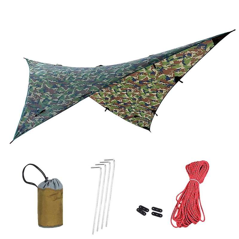 Outdoor Camping Tarp Rain Hammock Tent Hammock Tarp 4-in-1