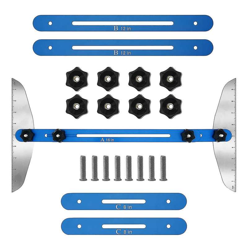 Stair Tread Template Tool, Stair Measurement and Scribing Tool,blue
