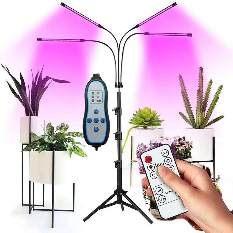 Grow Lights,for Indoor Plants,stand & Clip,adjustable Tripod, Us Plug