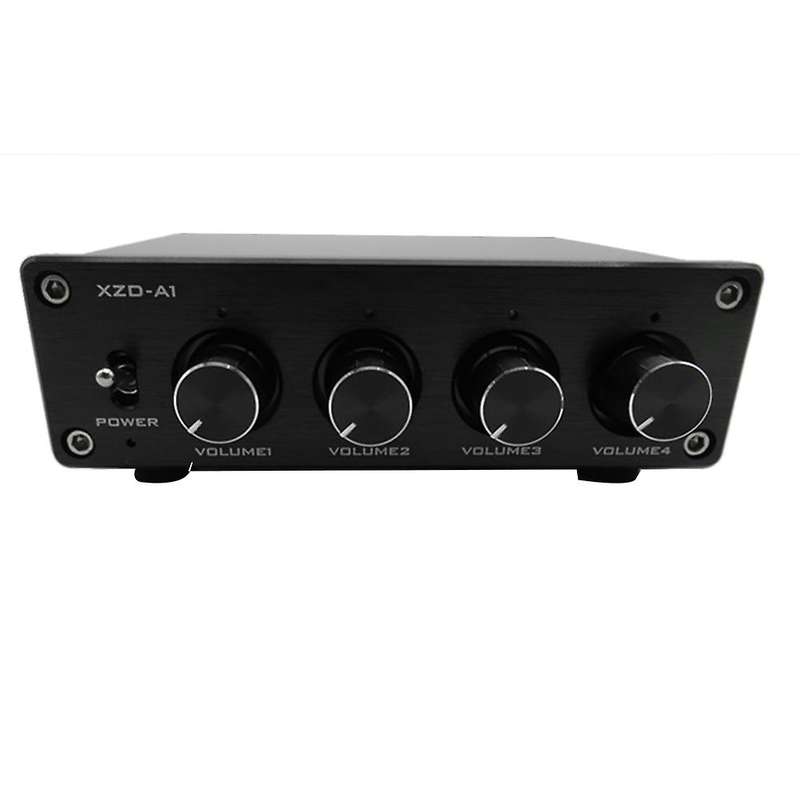 Hifi Lossless 1 Input 4 Output Rca Hub Audio Distributor (silver)