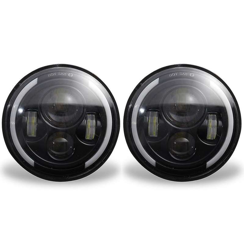 2x 7 Inch Led Headlights for Jeep Wrangler Jk Tj Cj Lj