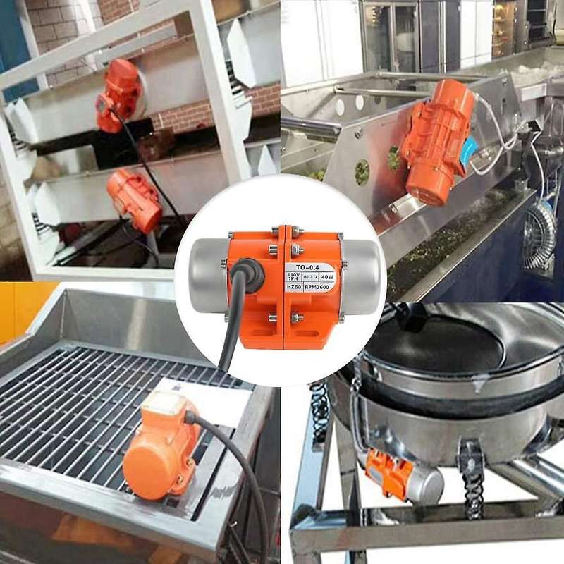 Concrete Vibrator Vibration Motor 40w Aluminum Alloy Ac 110v 3600rpm