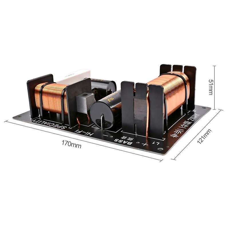 1pcs 800w 2 Way Speaker Frequency Divider Tweeter Bass Crossover