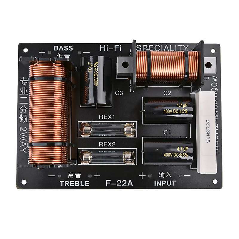 1pcs 800w 2 Way Speaker Frequency Divider Tweeter Bass Crossover