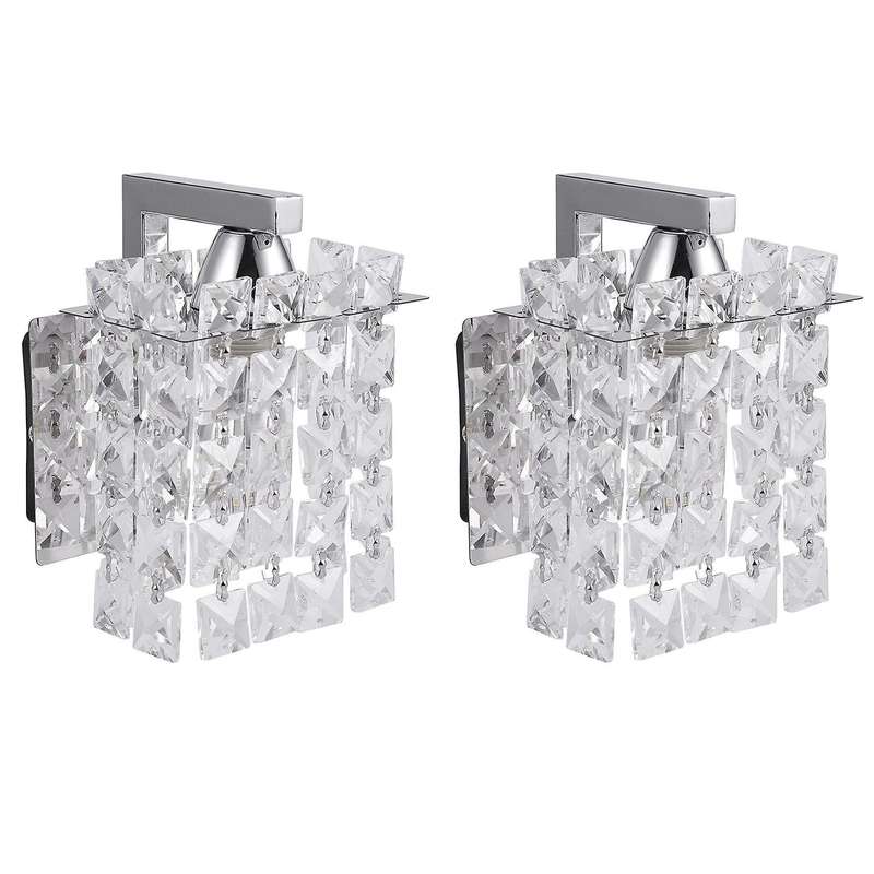 2x Led Crystal Wall Lamp Wall Lights Home Lighting Living Room Light
