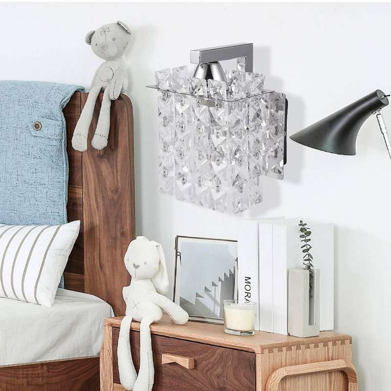 2x Led Crystal Wall Lamp Wall Lights Home Lighting Living Room Light