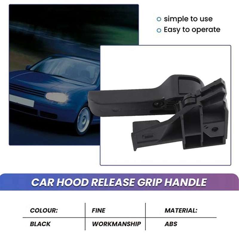 Car Hood Release Grip Handle & Bracket for  5 6 B6 B7 CC Q3 UP 1K1823633B 1J1823533C LHD