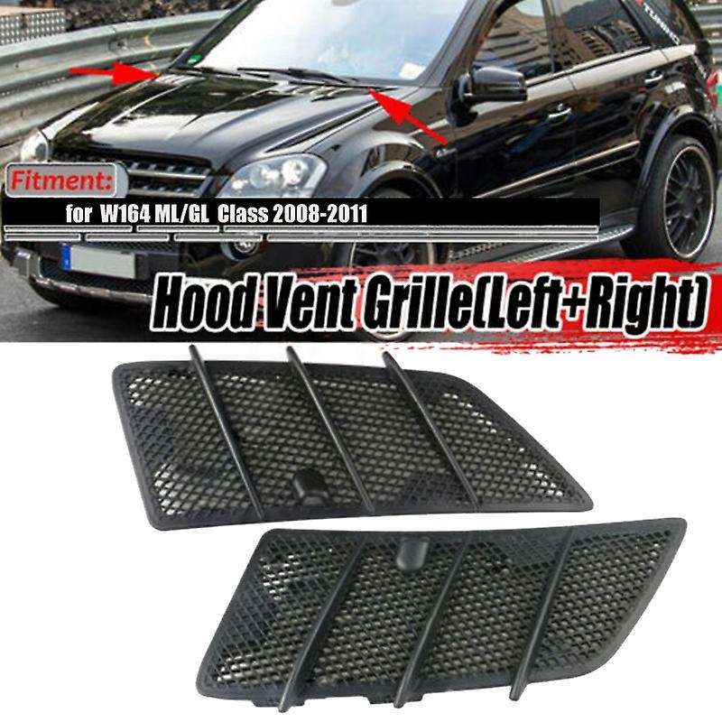 Car Hood Upper Air Vent Grille Cover Trim for Mercedes Benz W164 Ml Gl 320 350 450 550 63amg 2008-2