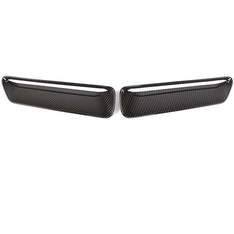 Car Hood Vent Air Flow Intake Side Scoop Hood Cover Trim for 2015-2020 ABS Carbon Fiber