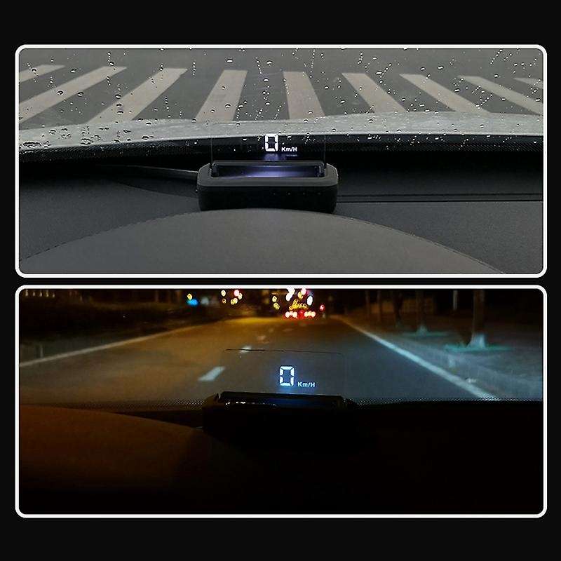 Car HUD Mirror OBDII Gauge Projector Overspeed Alarm Voltage Water Temperature Monitor Speedometer
