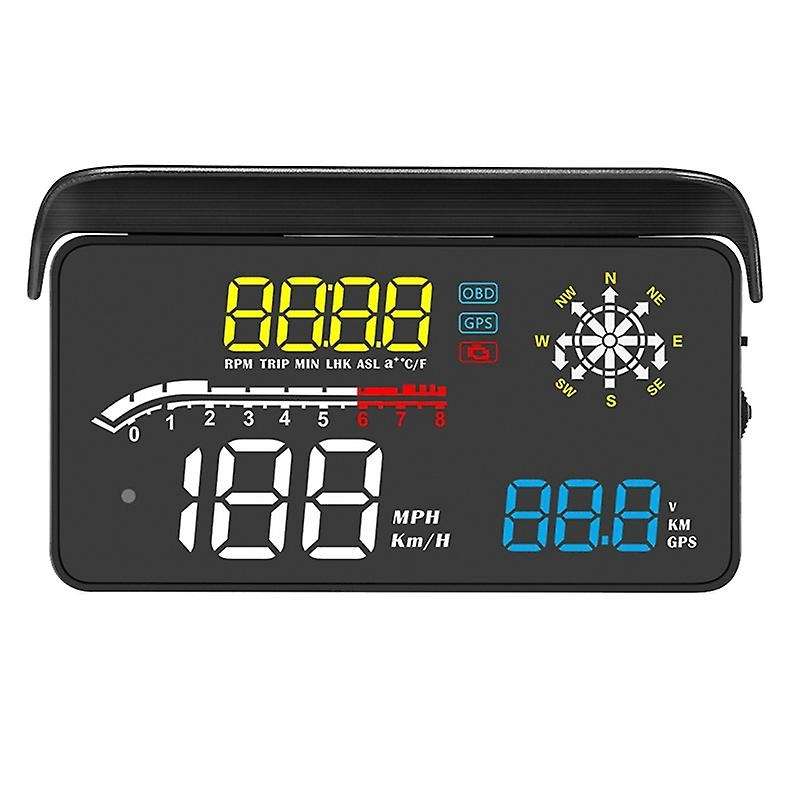 Car HUD Head Up Display OBD2 II EUOBD Overspeed Warning System Projector Windshield Auto Electronic