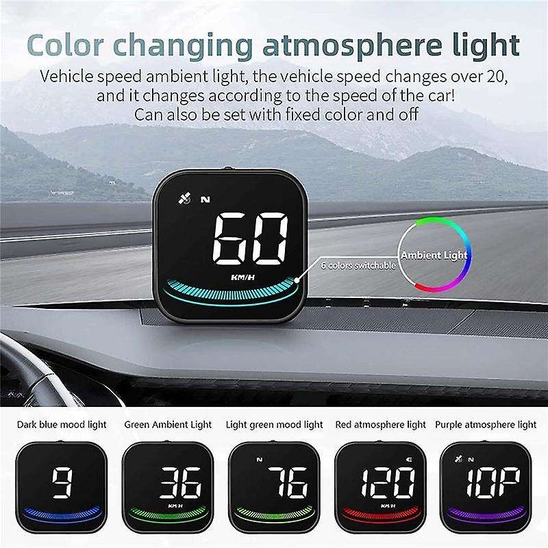 Car Hud with Speed , Digital Gps Speedometer ,fatigue Driving Reminder,overspeed Alarm Or All Vehicl