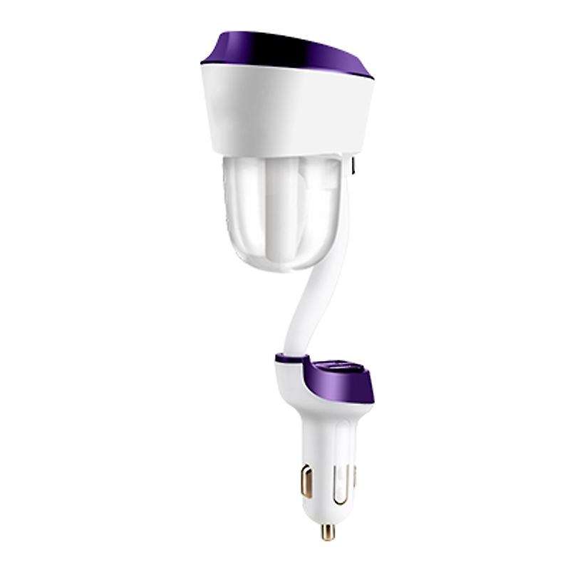Car Humidifier with Dual USB Charger Adapter, Portable Auto Shut-Off Air Refresher for Vehicle
