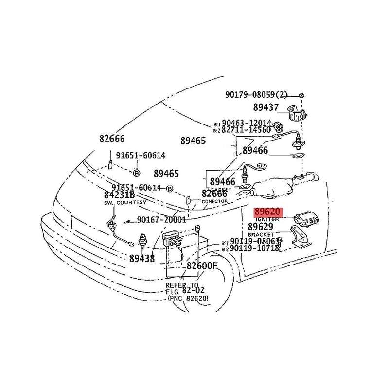 Car Igniter Control Module 89621-12050 for T100 LS400 4Runner Pickup MR2 Previa Ignitor Assy 131300-
