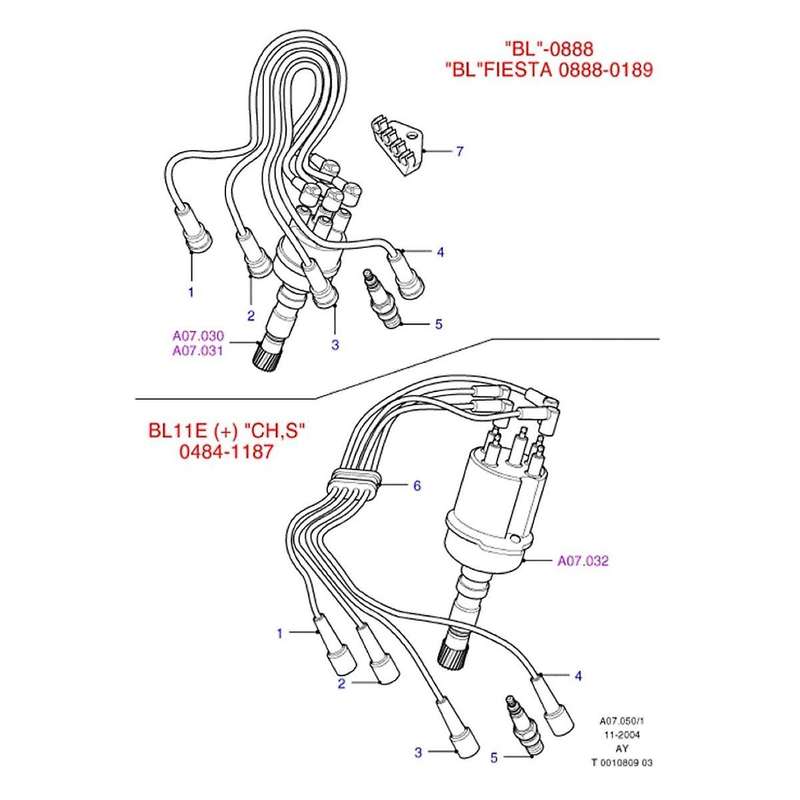 Car Ignition Coil High Voltage Package 988F12029AB for Fiesta Focus Mercury 6 B2300 988F-12029-AC