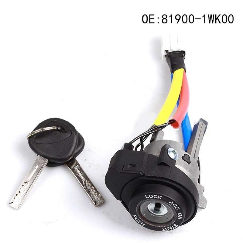 Car Ignition Door Lock Cylinder Switch with 2 Key Assly for K5 2011-2015 81900-1wk00 819702ta00 5 81
