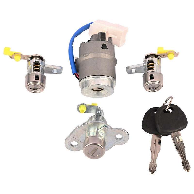 Car Ignition Lock Cylinder Barrel + Door Lock for ACCENT 2006-2011 81905-1E000 81920-1EA00