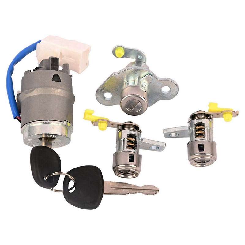 Car Ignition Lock Cylinder Barrel + Door Lock for ACCENT 2006-2011 81905-1E000 81920-1EA00