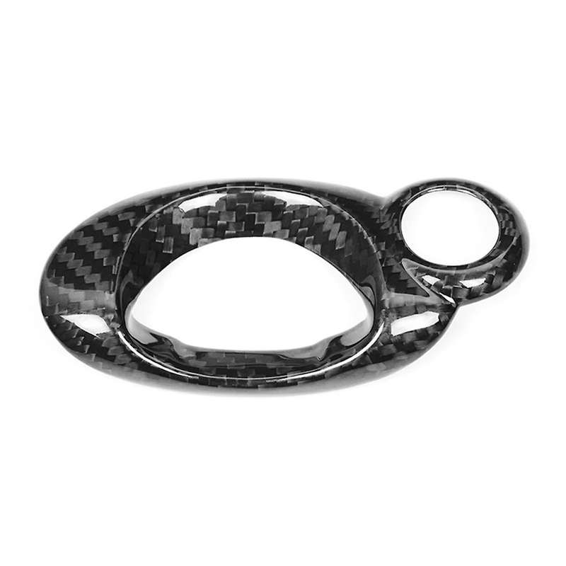 Car Ignition Switch Cover Trim Real Carbon Fiber Interior Sticker Replacement for R54 R56