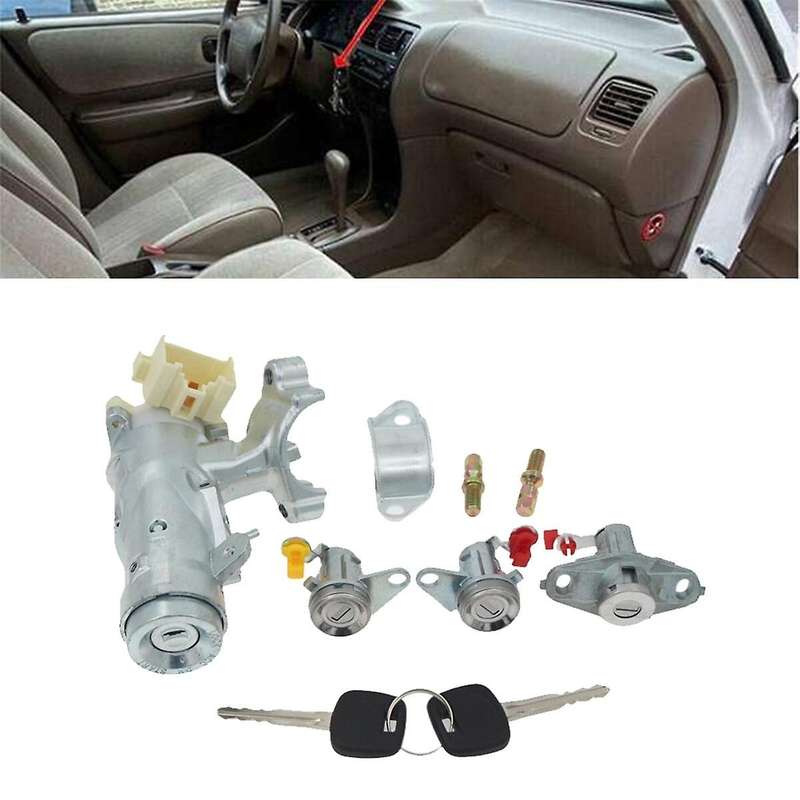 Car Ignition Switch Assembly W/2 Keys with Bracket with 3 Lock for 1998-2002 45020-12-11 69052-12340