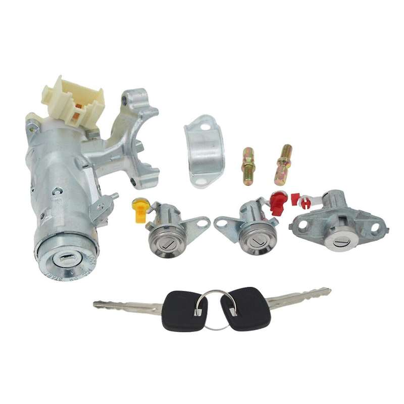 Car Ignition Switch Assembly W/2 Keys with Bracket with 3 Lock for 1998-2002 45020-12-11 69052-12340