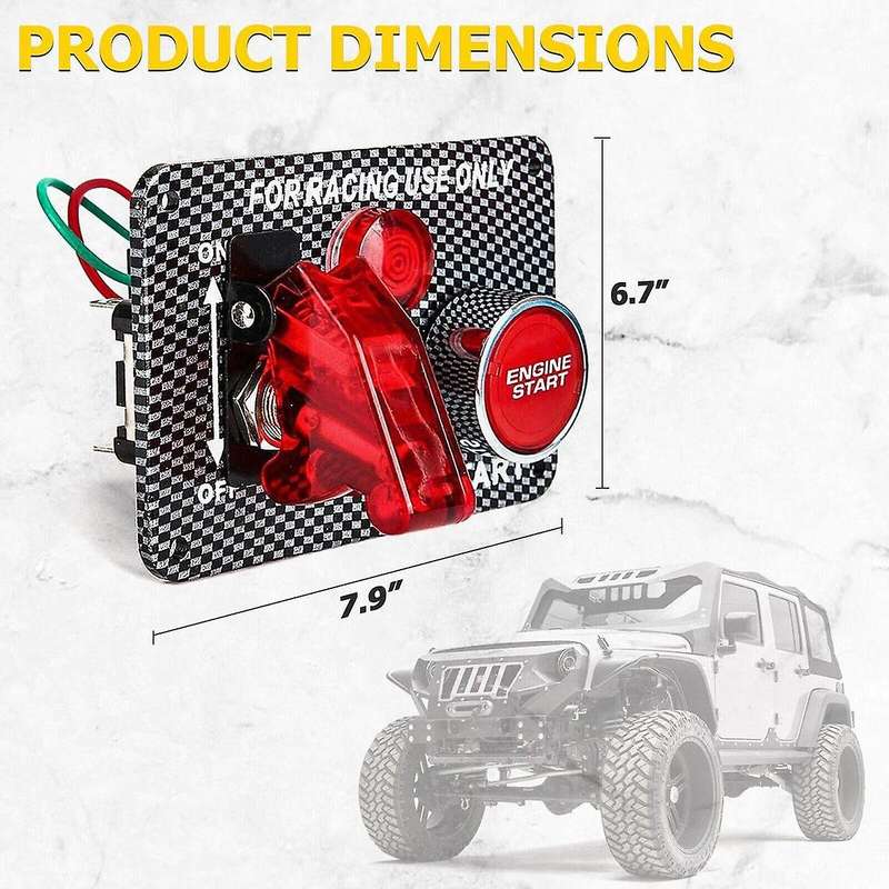 Car Ignition Switch Multifunction Combination Switch Racing Integrated Ignition Switch Combination