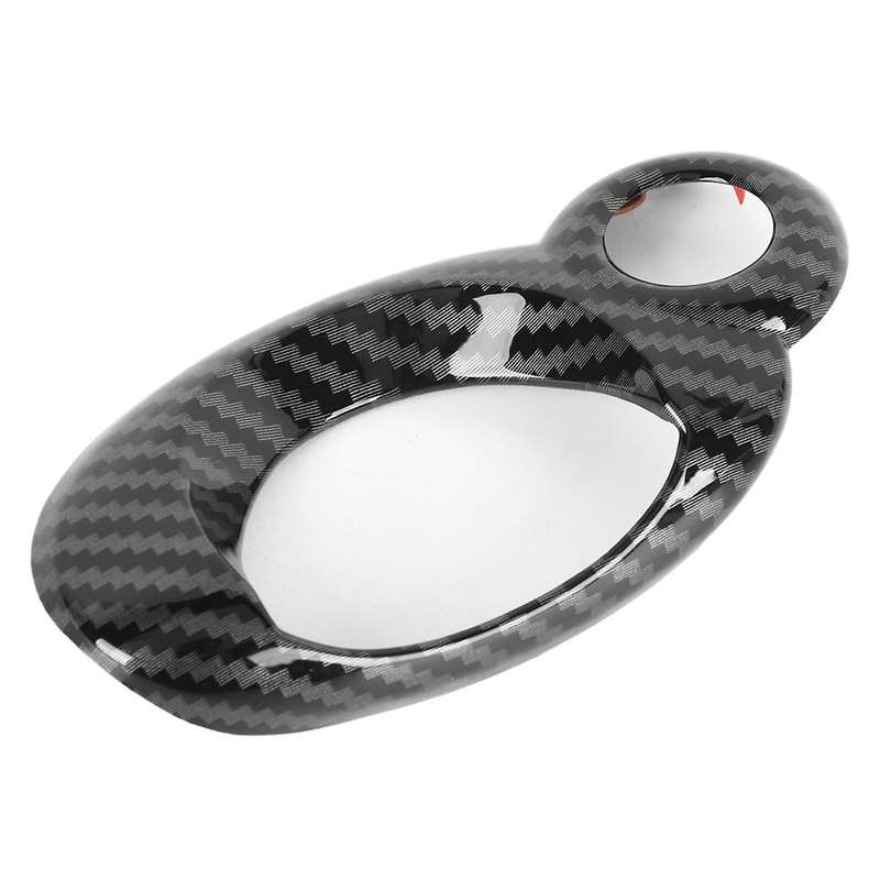 Car Ignition Switch Key Start Trim Sticker Carbon Fiber Pattern Interior for R54 R56