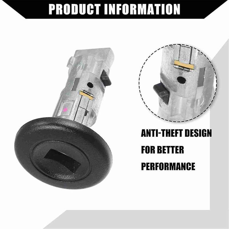 Car Ignition Switch Lock Cylinder Door Lock Kit with Keys 15298924 15034985L for 1500 2500 1999-2006