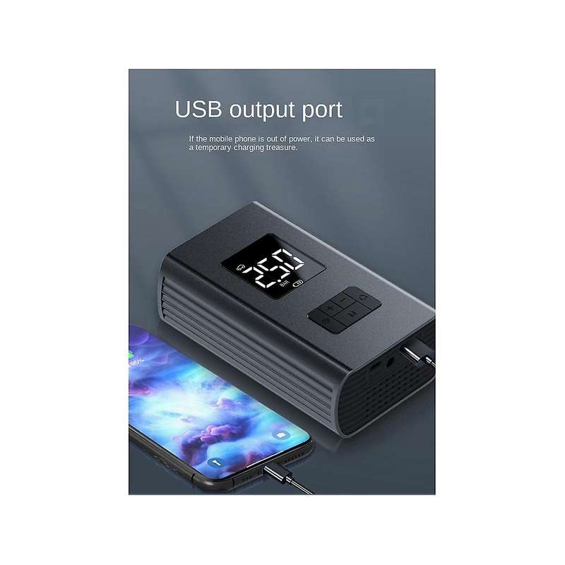 Car Inflator Pump Portable Handheld Wireless Charging Digital Display with Light 11.1v Car Motorcycl