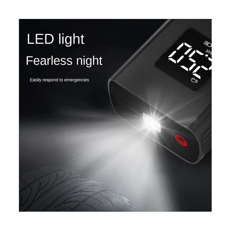 Car Inflator Pump Portable Handheld Wireless Charging Digital Display with Light 11.1V Car Motorcyc