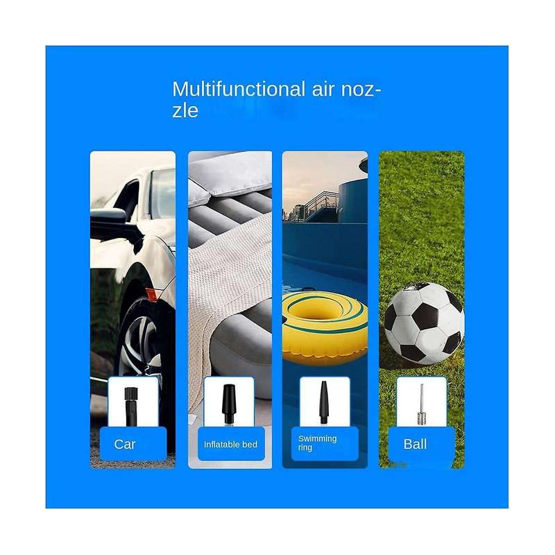 Car Inflator Pump Portable Handheld Wireless Charging Digital Display with Light Car Motorcycle Mult