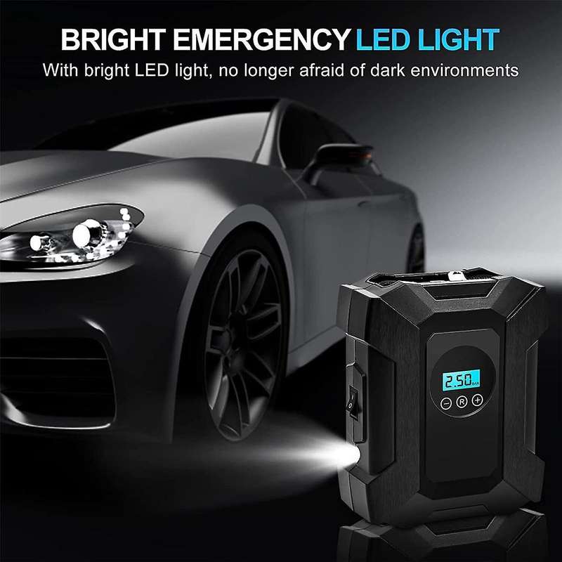 Car Inflator Pump Tyre Inflator Pump Inflator Tire Inflator Car Air Pump Car Supplies, Pointer Mode