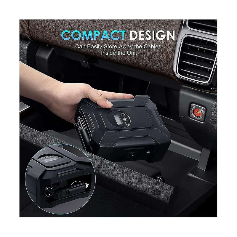 Car Inflator Pump Tyre Inflator Pump Inflator Tire Inflator Car Air Pump Car Supplies, Pointer Mode