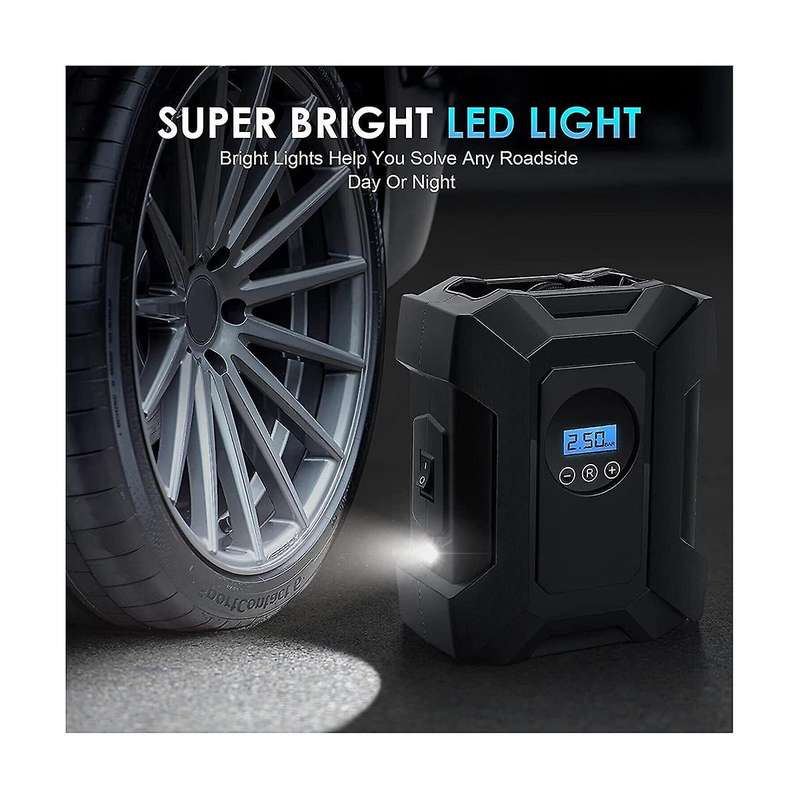 Car Inflator Pump Tyre Inflator Pump Inflator Tire Inflator Car Air Pump Car Supplies, Pointer Mode