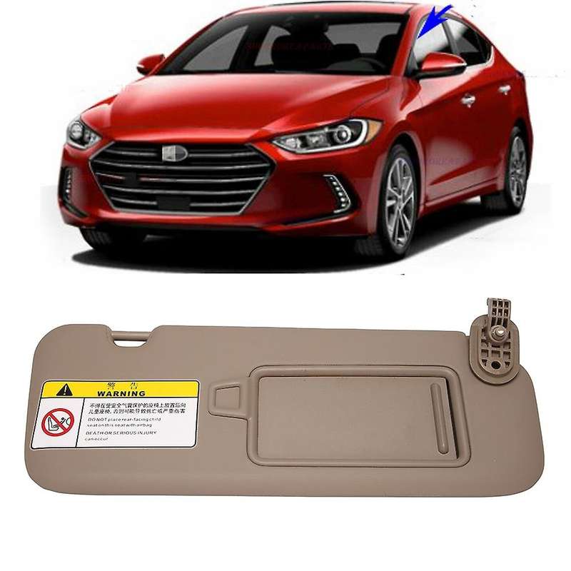 Car Inner Beige Sun Visor Shield Shade Board for 2016-2020 Replaces 85220F2000, Right Side
