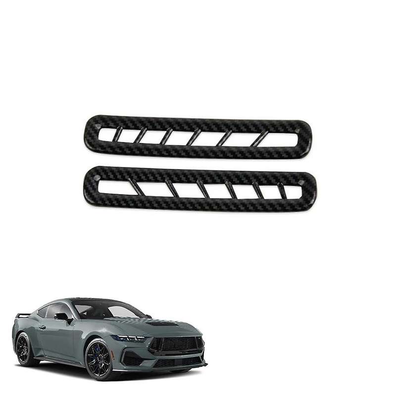 Car Inner Door Air Conditioner Outlet Vent Cover Trim for 2024 Interior Accessories Carbon Fiber
