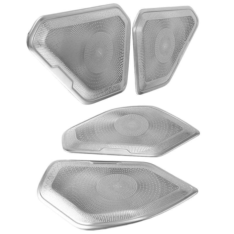 Car Inner Door Audio Speaker Cover Trim Door Stereo Loudspeaker Frame Accessories for 4 2019-2023