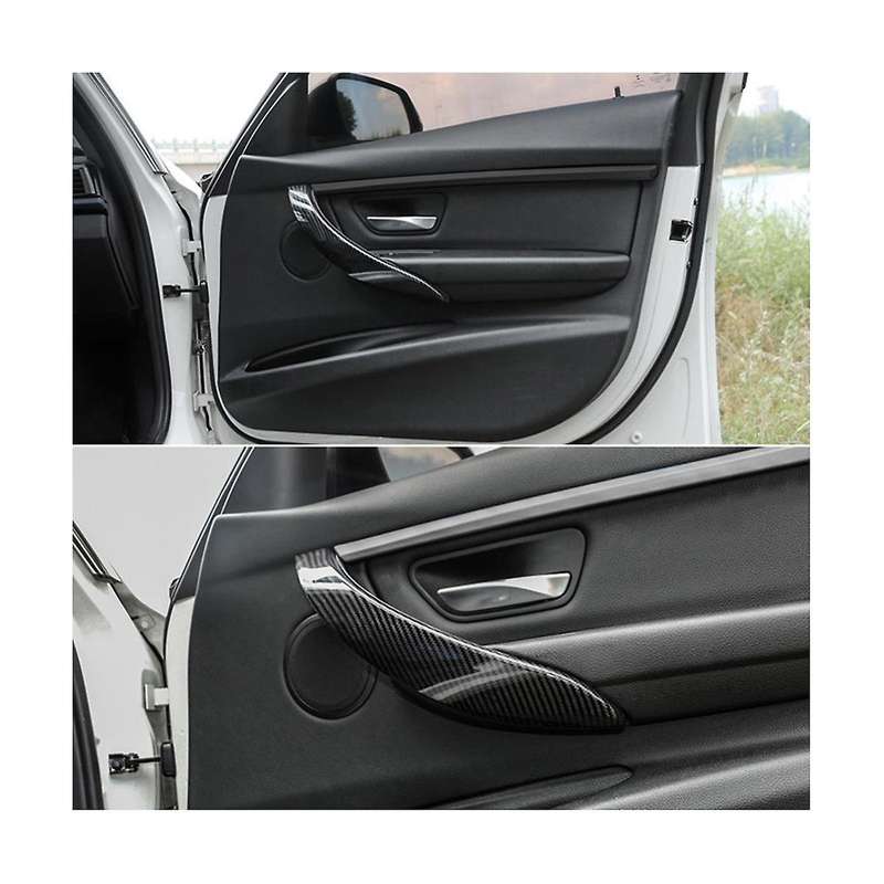 Car Inner Door Armrest Handle Cover for 3 Series F30 F31 2013-2017 Gt F34 2014-2017 ABS Carbon Fibe